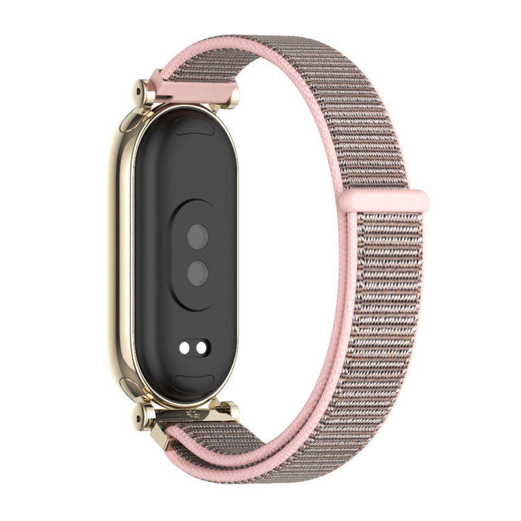 For Xiaomi Smart Band 10 / 9 / 8 Mijobs GT4 Breathable Nylon Loop Watch Band(Pink Light Gold) - free shipping - PMc TechLife - Order now!