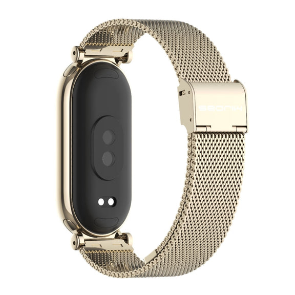 For Xiaomi Smart Band 10 / 9 / 8 Mijobs GT4 Milan Buckle Metal Watch Band(Light Gold)