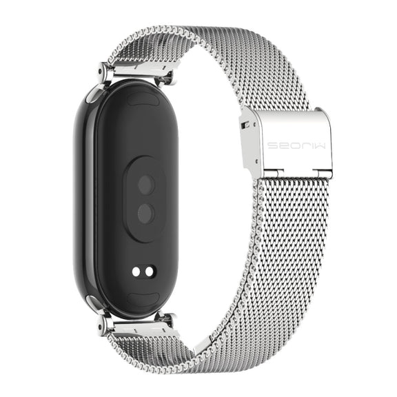 For Xiaomi Smart Band 10 / 9 / 8 Mijobs GT4 Milan Buckle Metal Watch Band(Silver)