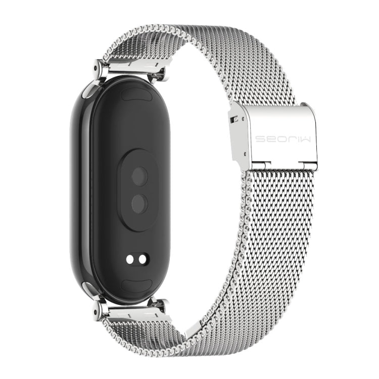 For Xiaomi Smart Band 10 / 9 / 8 Mijobs GT4 Milan Buckle Metal Watch Band(Silver)