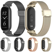 For Xiaomi Smart Band 10 / 9 / 8 Mijobs GT4 Milan Buckle Metal Watch Band(Silver)