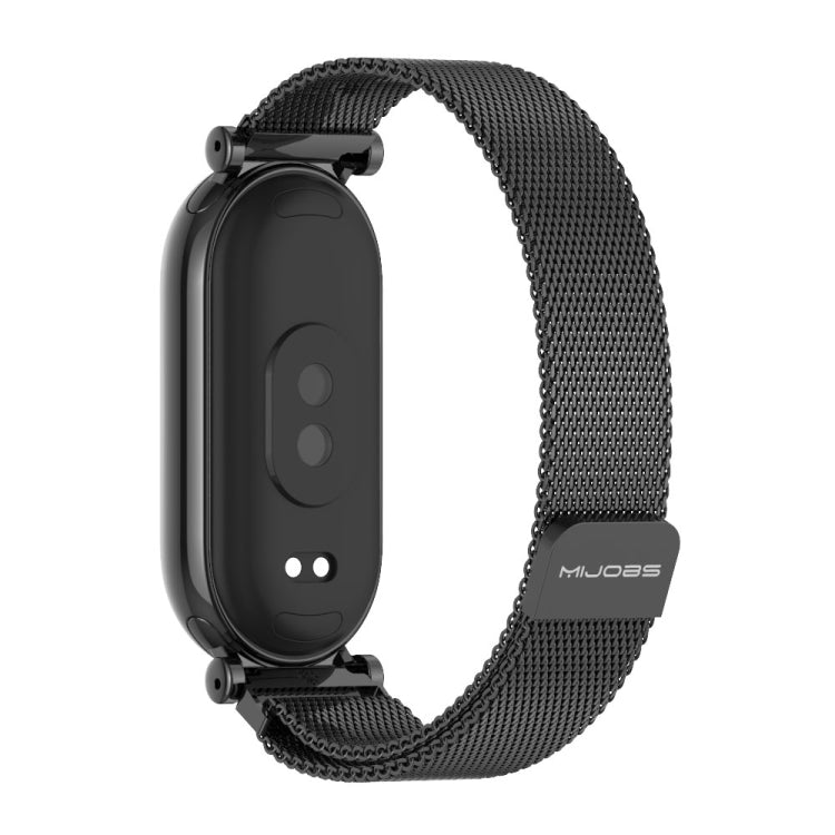 For Xiaomi Smart Band 10 / 9 / 8 Mijobs GT4 Milan Magnetic Metal Watch Band(Black)