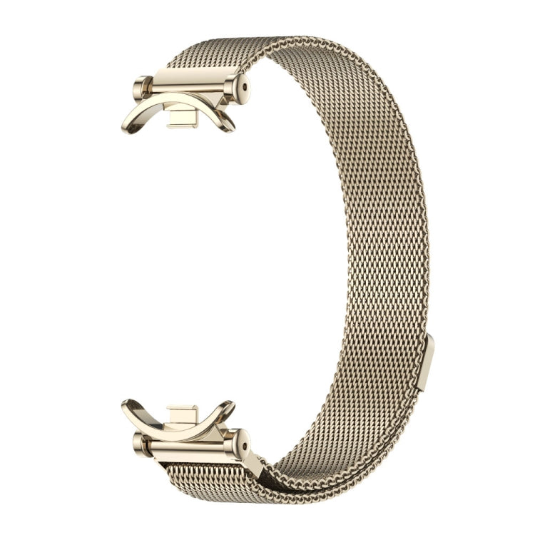For Xiaomi Smart Band 10 / 9 / 8 Mijobs GT4 Milan Magnetic Metal Watch Band(Light Gold)