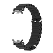 For Xiaomi Mi Band 8 / 9 / 9 NFC Mijobs GT4 Marine Silicone Breathable Watch Band(Black)