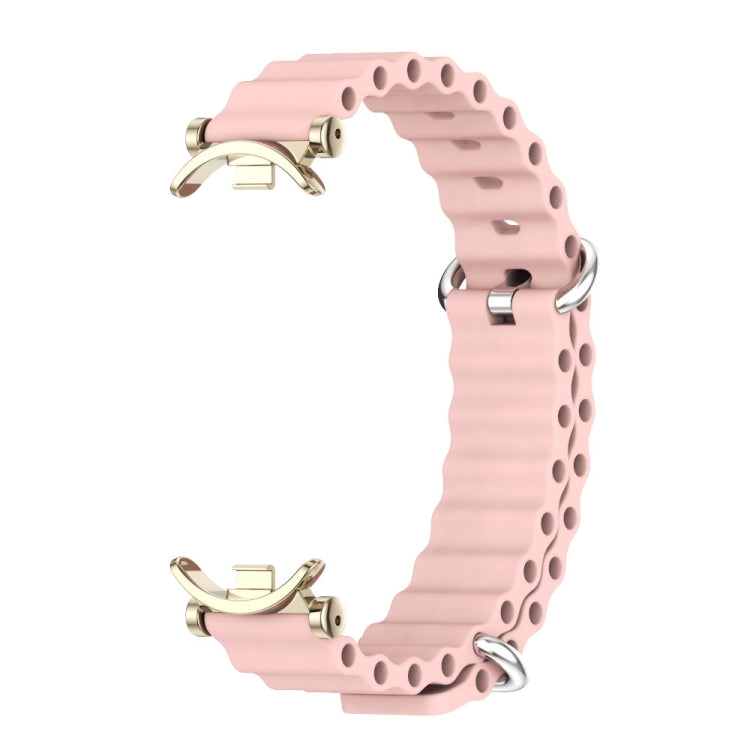 For Xiaomi Smart Band 10 / 9 / 8 Mijobs GT4 Marine Silicone Breathable Watch Band(Pink Light Gold) - free shipping - PMc TechLife - Order now!