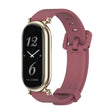 For Xiaomi Smart Band 10 / 9 / 8 Mijobs GT4 Silicone Breathable Watch Band(Wine Red Light Gold) - free shipping - PMc TechLife - Order now!