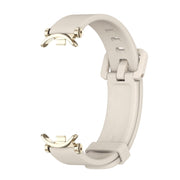 For Xiaomi Smart Band 10 / 9 / 8 Mijobs GT4 Silicone Breathable Watch Band(Grey Light Gold)