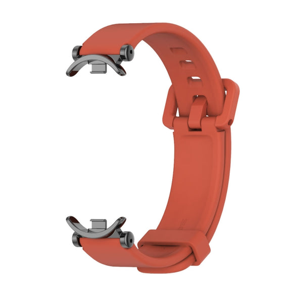 For Xiaomi Smart Band 10 / 9 / 8 Mijobs GT4 Silicone Breathable Watch Band(Orange Black)