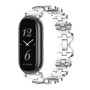 For Xiaomi Smart Band 10 / 9 / 8 Mijobs GT4 Bone Chain Metal Watch Band(Silver)