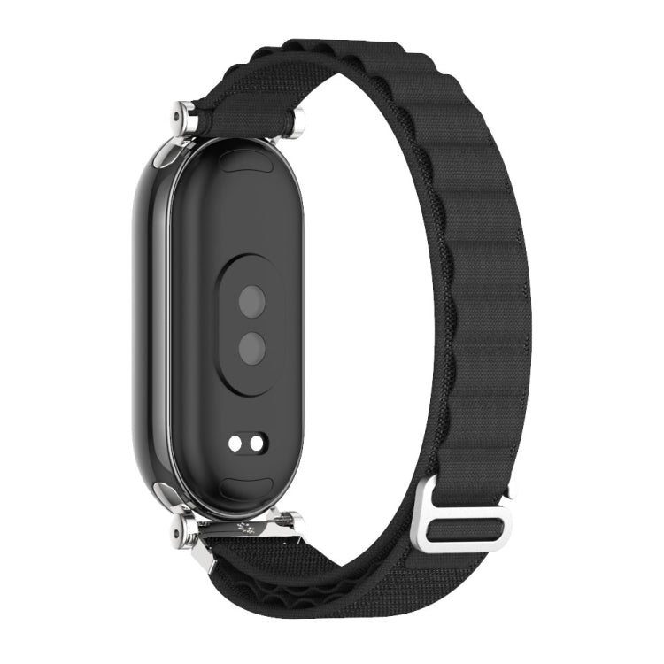 For Xiaomi Smart Band 10 / 9 / 8 Mijobs GT4 Nylon Breathable Watch Band(Black Silver) - free shipping - PMC TechLife - Order now!