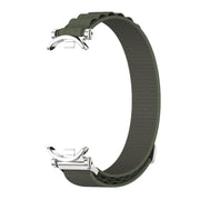 For Xiaomi Smart Band 10 / 9 / 8 Mijobs GT4 Nylon Breathable Watch Band(Army Green Silver)