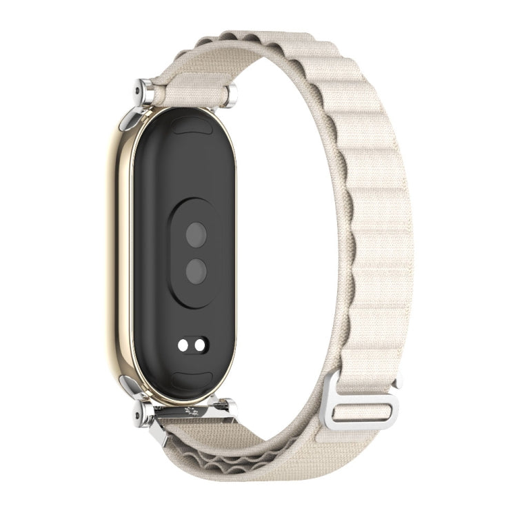 For Xiaomi Mi Band 8 Mijobs GT4 Nylon Breathable Watch Band(Grey Silver) - Watch Bands by MIJOBS | Online Shopping South Africa | PMC TechLife