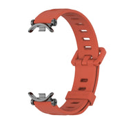 For Xiaomi Smart Band 10 / 9 / 8 Mijobs GT4 Flat Hole Silicone Watch Band(Orange Black)