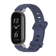 For Xiaomi Smart Band 10 / 9 / 8 Mijobs GT4 Flat Hole Silicone Watch Band(Midnight Blue Silver) - free shipping - PMc TechLife - Order now!