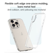 For iPhone 16 Pro Max ZGA Clear TPU Shockproof Phone Case(Transparent)