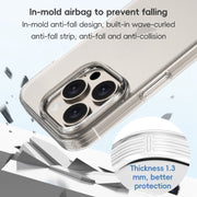 For iPhone 16 Pro Max ZGA Clear TPU Shockproof Phone Case(Transparent)