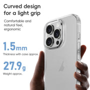 For iPhone 16 Pro Max ZGA Clear TPU Shockproof Phone Case(Transparent)