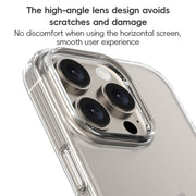 For iPhone 16 Pro Max ZGA Clear TPU Shockproof Phone Case(Transparent)