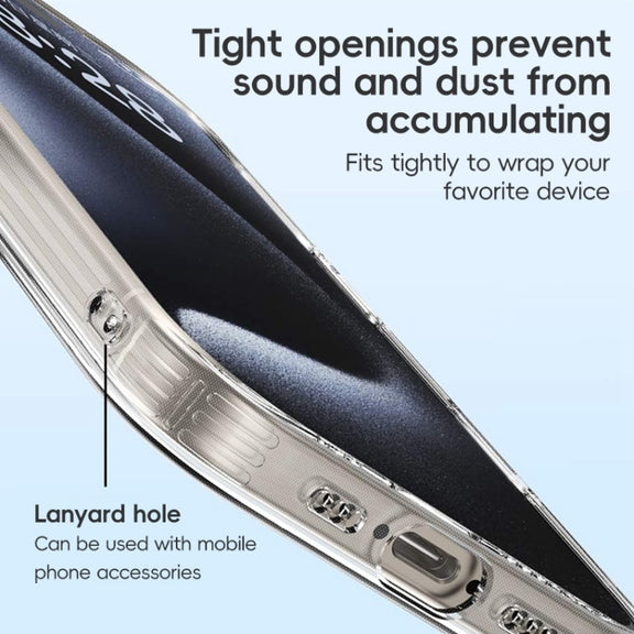 For iPhone 16 Pro Max ZGA Clear TPU Shockproof Phone Case(Transparent)