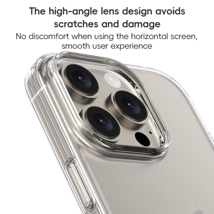 For iPhone 16 Pro ZGA Clear TPU Shockproof Phone Case(Transparent)