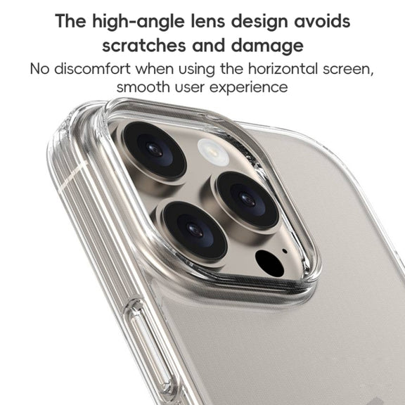 For iPhone 16 Plus ZGA Clear TPU Shockproof Phone Case(Transparent)