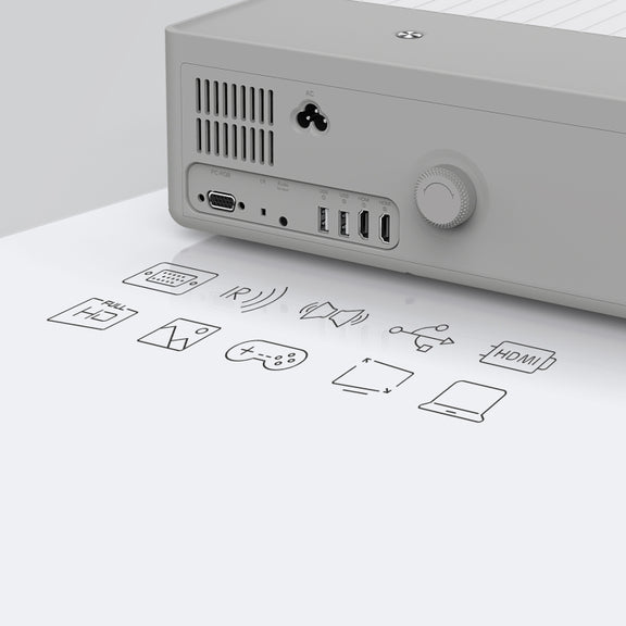 D4000 1080P HD Home Portable LED Projector(UK Plug)