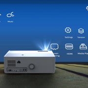 D4000 1080P HD Home Portable LED Projector(EU Plug)