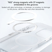 For iPhone 16 Plus ZGA Magsafe Clear PC Hybrid TPU Phone Case(Transparent)