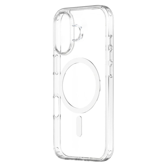 For iPhone 16 Plus ZGA Magsafe Clear PC Hybrid TPU Phone Case(Transparent)