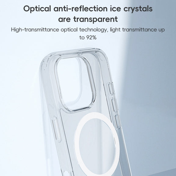 For iPhone 16 Plus ZGA Magsafe Clear PC Hybrid TPU Phone Case(Transparent)