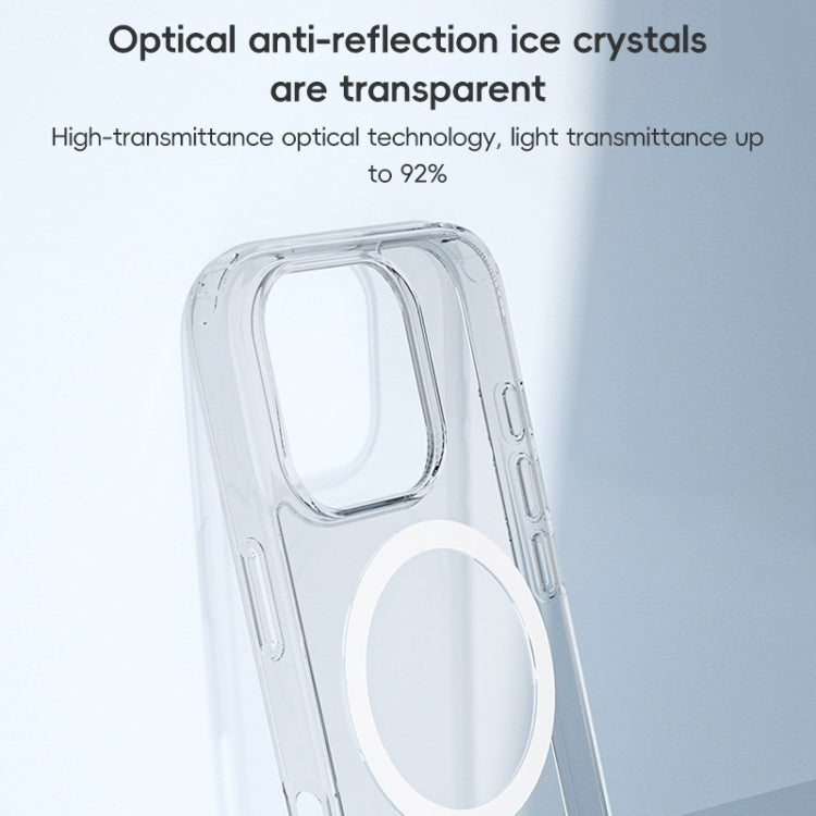 For iPhone 16 Plus ZGA Magsafe Clear PC Hybrid TPU Phone Case(Transparent)