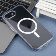 For iPhone 16e ZGA Magsafe Clear PC Hybrid TPU Phone Case(Transparent)