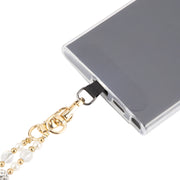 Mobile Phone Anti-lost Long Chain Flash Diamond Pearl Crossbody Lanyard(Green)