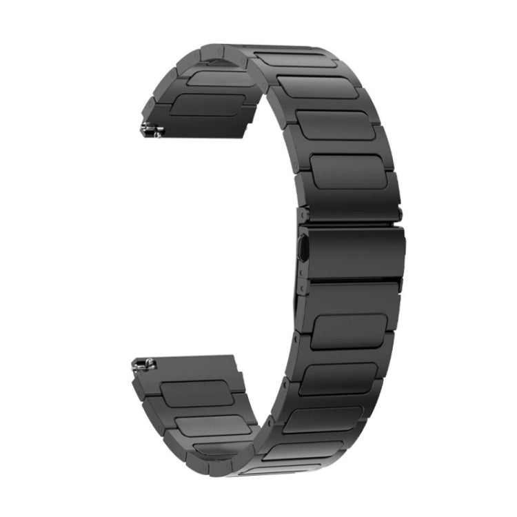 For Huawei Watch 4 / 4 Pro 22mm Flat Buckle Titanium Alloy Watch Band(Black) - Watch Bands by PMc TechLife | Online Shopping South Africa | PMc TechLife | Buy Now Pay Later Mobicred