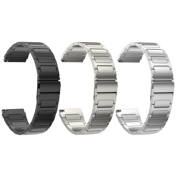 For Huawei Watch 4 / 4 Pro 22mm Flat Buckle Titanium Alloy Watch Band(Silver)