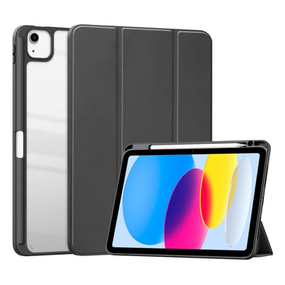 For iPad 2025 / 2022 ZGA Tri-Fold Voltage Smart Leather Tablet Case(Black) - free shipping - PMC Jewellery - Order now!