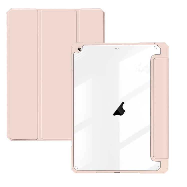 For iPad 10.2 2021/2020/2019 ZGA Tri-Fold Voltage Smart Leather Tablet Case(Pink) - free shipping - PMc TechLife - Order now!