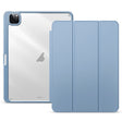 For iPad Pro 12.9 2022/2021/2020 ZGA Tri-Fold Voltage Smart Leather Tablet Case(Ice Blue) - free shipping - PMc TechLife - Order now!