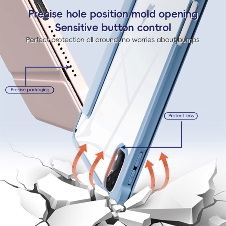 For iPad Air 10.9 2022 / 2020 ZGA Tri-Fold Voltage Smart Leather Tablet Case(Ice Blue) - free shipping - PMc TechLife - Order now!