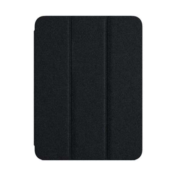 For iPad Pro 12.9 2022/2021/2020 ZGA Tri-Fold Voltage Smart Leather Tablet Case(Black)