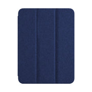 For iPad Air 10.9 2022 / 2020 ZGA Tri-Fold Voltage Smart Leather Tablet Case(Blue)