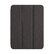 For iPad 10.2 2021/2020/2019 ZGA Tri-Fold Voltage Smart Leather Tablet Case(Grey)