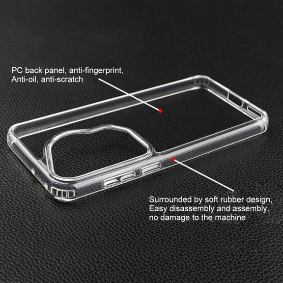 For Huawei Pura 70 Ultra Crystal TPU + PC Airbag Shockproof Phone Case(Transparent)