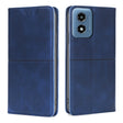 For Motorola Moto G Play 4G 2024 Cow Texture Magnetic Leather Phone Case(Blue) - Motorola Cases by PMC Jewellery | Online Shopping South Africa | PMC Jewellery | Buy Now Pay Later Mobicred
