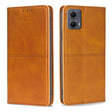 For Motorola Edge 5G 2024 Cow Texture Magnetic Leather Phone Case(Light Brown) - Motorola Cases by PMC Jewellery | Online Shopping South Africa | PMC Jewellery | Buy Now Pay Later Mobicred