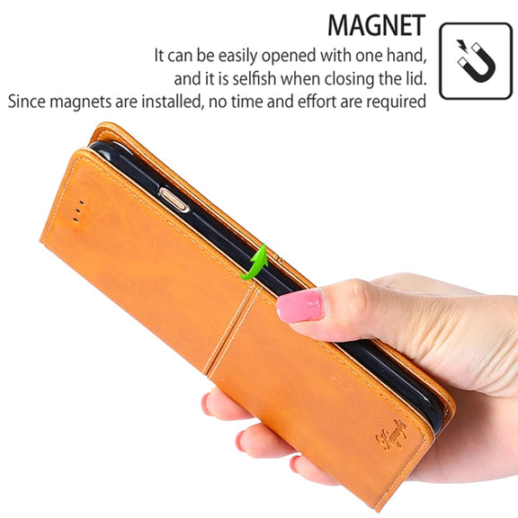 For Motorola Edge 5G 2024 Cow Texture Magnetic Leather Phone Case(Light Brown)