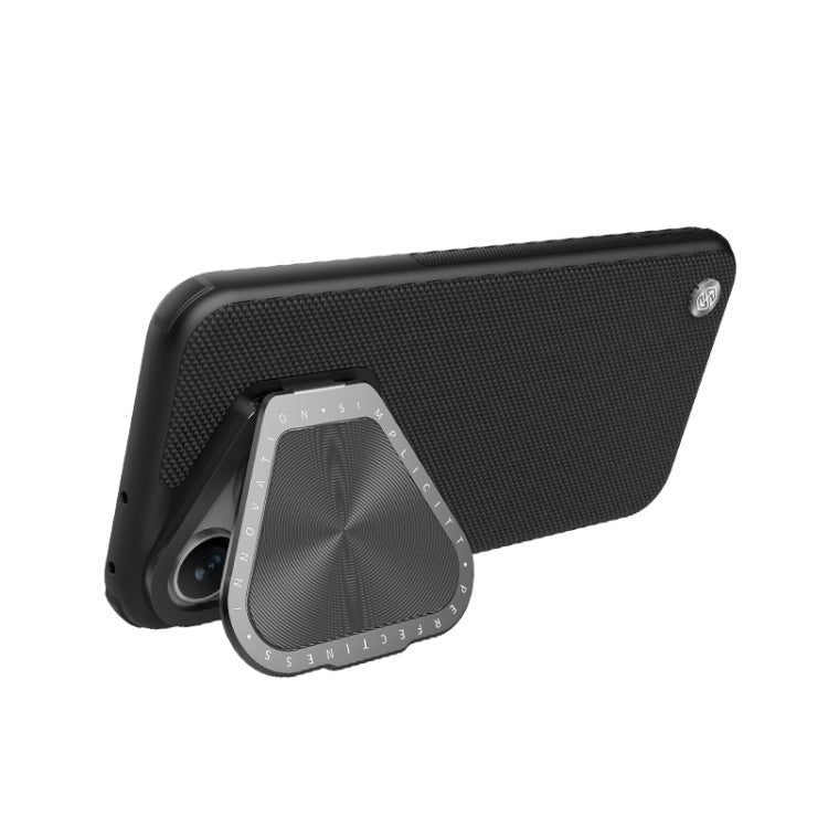 For Huawei Pura 70 Pro/70 Pro+ NILLKIN Textured Prop Magnetic Lens Protection Holder Nylon Phone Case(Black) - Huawei Cases by NILLKIN | Online Shopping South Africa | PMC TechLife | Buy Now Pay Later Mobicred