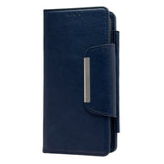 For iPhone 16 Pro Multifunctional Seven Cards Wallet Leather Phone Case(Royal Blue)