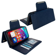For iPhone 16 Pro Multifunctional Seven Cards Wallet Leather Phone Case(Royal Blue)