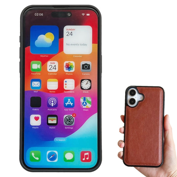 For iPhone 16 Plus Multifunctional 7-Cards Wallet Leather Phone Case(Brown)